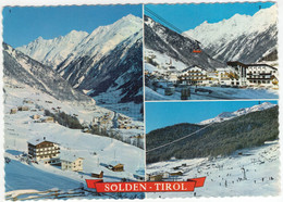 Sölden - Innerwald & Schigelände, Talstation Ötztaler Gletscherbahn - Tirol - (Österreich/Austria) - 1973 - Ski, Gondel - Sölden