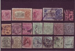 Europe - Grande Bretagne Ex-colonies - Inde - Lot De 19 Timbres Différents - 3748 - Altri & Non Classificati