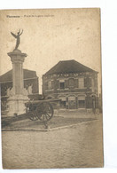 Florennes Place De La Gare Centrale ( Hôtel De La Gare ) Carte Rare - Florennes