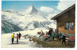 BR2273 Svizzera Restaurant Sunnegga Bei Zermatt Mit Matterhorn Viaggiata 1961 Verso Roma - Matt