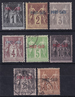 PORT SAID 1899 - MLH/canceled - YT 1, 2, 3, 4, 6, 7, 11, 12 - Used Stamps