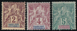 Guadeloupe N°28/30 - Neuf * Avec Charnière - TB - Unused Stamps