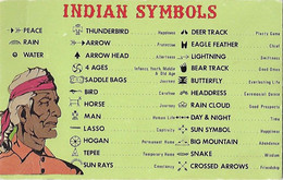 ETATS-UNIS - Symboles Indiens - Langage Des Signes - INDIAN SYMBOLS - Sonstige & Ohne Zuordnung
