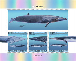 Djibouti 2022 Whales S202210 - Djibouti (1977-...)