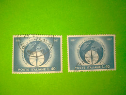 ! - ITALIA -Lotto Di 2 Francobolli  CONFERENZA POSTALE 1963 - Lotti E Collezioni