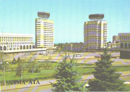 Kazakhstan:Alma-Ata, Dwelling-houses And Projecting Institutes At L.I.Brezhnev Square, 1987 - Kazachstan