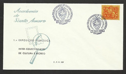 Portugal Cachet Commémoratif  Expo Philatelique Academia Santo Amaro Alcântara Lisboa 1964 Event Postmark Stamp Expo - Flammes & Oblitérations
