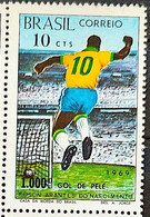C 658 Brazil Stamp One Thousand Goal Pele Football Soccer 1969 - Andere & Zonder Classificatie