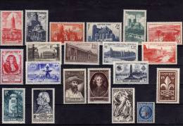 FRANCE ANNEE 1947, 21 Timbres Neufs Sans Charnière ** MNH,  N° 772 Au N° 792 - 1940-1949