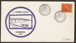Portugal Cachet Commémoratif  Expo Philatelique Vila Franca De Xira Armoire Fleur De Lys 1965 Event Postmark Stamp Expo - Maschinenstempel (Werbestempel)