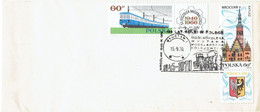 Enveloppe Commémorative - POLOGNE BASSE-SILESIE WROCLAW - 125ème Anniversaire Du Chemin De Fer - 1970 - Macchine Per Obliterare (EMA)