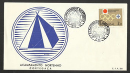 Portugal Cachet Commemoratif  Campement Camping Et Caravaning 1965 Cortegaça Camping Event Postmark - Maschinenstempel (Werbestempel)