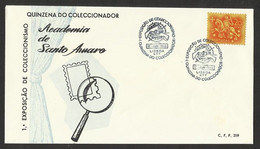Portugal Cachet Commémoratif  Expo Toutes Collections Academia De Santo Amaro 1965 Event Postmark Collectors Expo - Flammes & Oblitérations