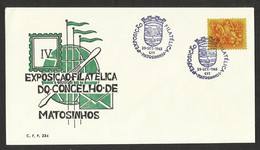 Portugal Cachet Commémoratif  Expo Philatelique Matosinhos 1965 Event Postmark Philatelic Expo - Postal Logo & Postmarks