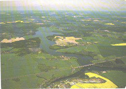 Germany:Talsperre Pöhl Aerial View, Large Size Postcard - Pöhl