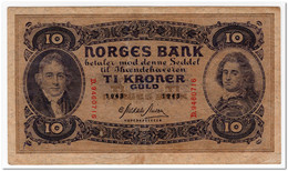 NORWAY,10 KRONER,1943,P.8a,VF-XF - Norvège