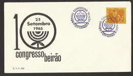 Portugal Cachet Congresso Beirão Congrès Region Beira Coimbra 1965 Congress Region Beira Event Postmark - Postal Logo & Postmarks