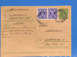 Allemagne Bizone 1946 Carte Postale De Wuppertal (G12802) - Briefe U. Dokumente