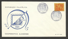 Portugal Cachet Commémoratif  Expo Philatelique Ajuda Lisbonne Lisboa 1965 Event Postmark Philatelic Expo Lisbon - Flammes & Oblitérations