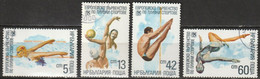 Bulgarien 1985 Mi-Nr.3380 - 3383 O Gestempelt Schwimm-Europameisterschaften Sofia ( C255 ) - Gebraucht