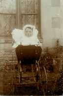 Landau Ancien * Carte Photo * Enfant Bébé Nounous Nourrices Pram Poussette Kinderwagen - Andere & Zonder Classificatie