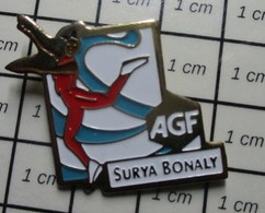 1116a Pin's Pins / Beau Et Rare / THEME : SPORTS / PATINAGE ARTISTIQUE SURYA BONOLIT ASSURANCES AGF - Pattinaggio Artistico