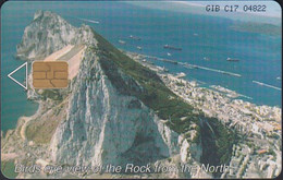 Gibraltar Chip - C17 Bird Eye North View Of The Rock - 100 Units - Gibilterra