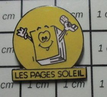 1214e Pin's Pins : Rare Et Belle Qualité : FRANCE TELECOM / ANNUAIRE LES PAGES SOLEIL - Telecom De Francia