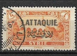 LATTAQUIE N°11 . 4 Pi Orange Oblitéré B - Used Stamps