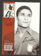 Portugal Carte Maximum 2015 Eusébio Au Panthéon Football Coupe Du Monde 1966 SLB Benfica Maxicard Soccer World Cup - 1966 – England