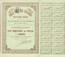 - Titre De 1894 - Cercle Privé Des Etrangers De La Ville De Dinant (Belgique) - N° 49889 - Casinos