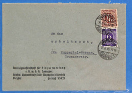 Allemagne Bizone 1946 Lettre De Wuppertal (G12854) - Otros & Sin Clasificación