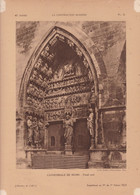 L' ART ,,, CATHEDRALE DE REIMS ,,,   PORTAIL  NORD ,,, Supplement De L'histoire De L'art  1925 - Riviste & Cataloghi