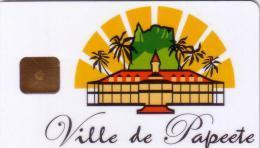 POLYNESIE CARTE A PUCE STATIONNEMENT PARKING VILLE DE PAPEETE UT - Polynésie Française