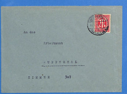 Allemagne Bizone 1946 Lettre De Wuppertal (G12868) - Otros & Sin Clasificación