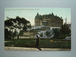 Chateau Frontenac From Montmorency Park, Quebec - Québec - Château Frontenac