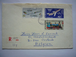 Avion / Airplane / Vol Gabrwo, Bulgarie - Ostende / 01.11.88. - Corréo Aéreo