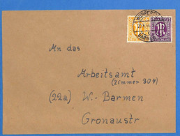 Allemagne Bizone 1946 Lettre De Wuppertal (G12880) - Andere & Zonder Classificatie