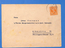 Allemagne Bizone 1945 Lettre De Munchen (G12885) - Sonstige & Ohne Zuordnung