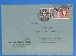 Allemagne Bizone 1946 Lettre De Wuppertal (G12886) - Autres & Non Classés