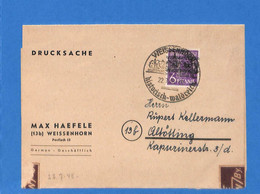 Allemagne Bizone 1948 Lettre De Weißenhorn (G12891) - Sonstige & Ohne Zuordnung