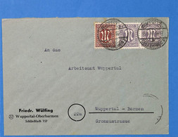 Allemagne Bizone 1946 Lettre De Wuppertal (G12893) - Autres & Non Classés