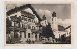 A 6380 ST. JOHANN In Tirol, Post - Und Telegraphenamt, Hotel Huber, Kirche, 1955 - St. Johann In Tirol