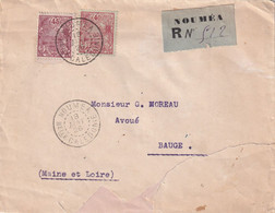 Nouvelle Calédonie - Recommandé Nouméa - Enveloppe Déchirure - Briefe U. Dokumente