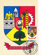 W8028- BUZAU COUNTY COAT OF ARMS, MAXIMUM CARD, 1979, ROMANIA - Otros & Sin Clasificación