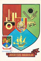 W8025- BRAILA COUNTY COAT OF ARMS, MAXIMUM CARD, 1978, ROMANIA - Otros & Sin Clasificación