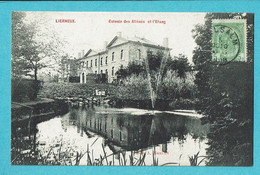 * Lierneux (Liège - La Wallonie) * (Edit A. Monfort) Colonie Des Allénés Et L'étang, Timbre, Canal, Quai, Old, Unique - Lierneux