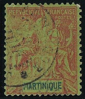 Martinique N°37 - Variété Impression Défectueuse - Oblitéré - TB - Gebraucht