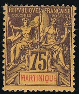 Martinique N°42 - Neuf * Avec Charnière - Petit Pelurage Sinon TB - Unused Stamps