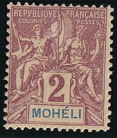 Mohéli N°2 - Neuf * Avec Charnière - TB - Ongebruikt